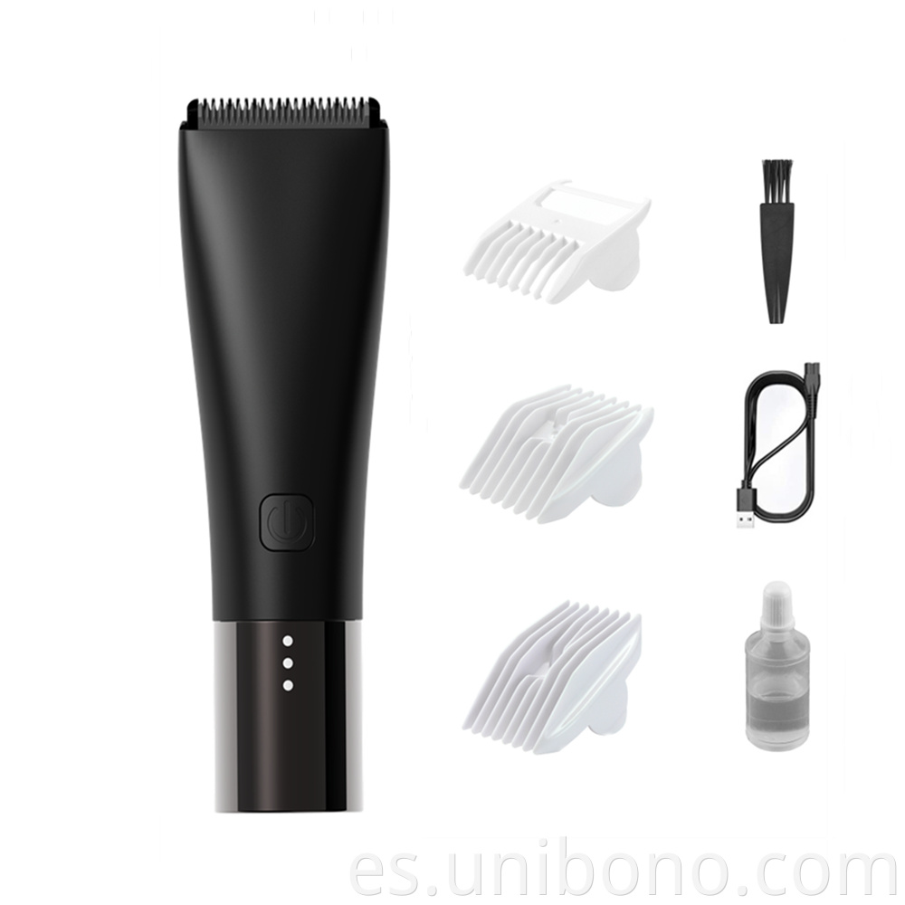 Waterpoof painless rechargeable men's body hair trimmer